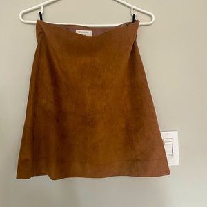 Babaton Suede Mini Skirt